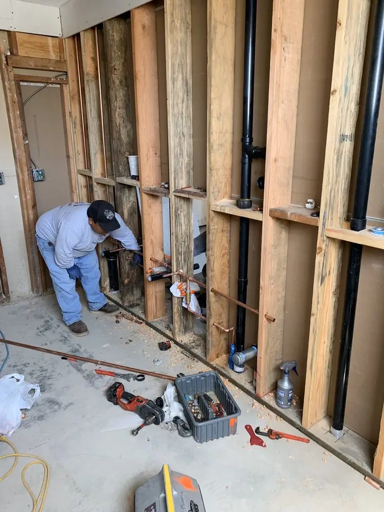 Commercial rough-in plumbing for Gas Line Repair in Dutch Village North